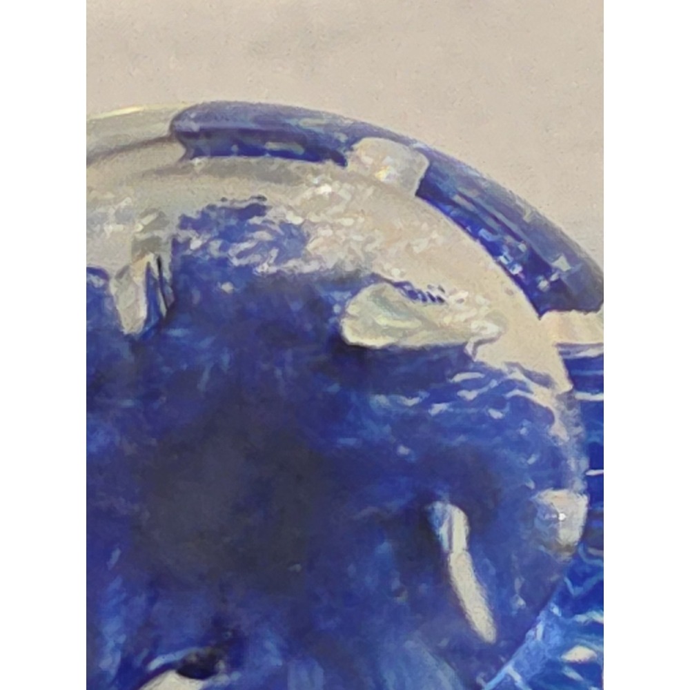 Vtg Handblown Glass Vase, Bullicante Controlled Bubbles, Signed Artist, 90s 8in - Picture 5 of 5